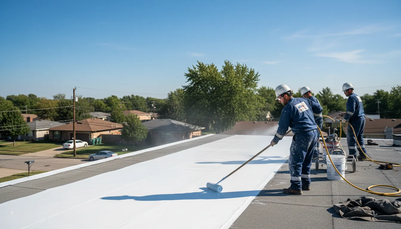 Commercial roof coating in Hinsdale, IL near me